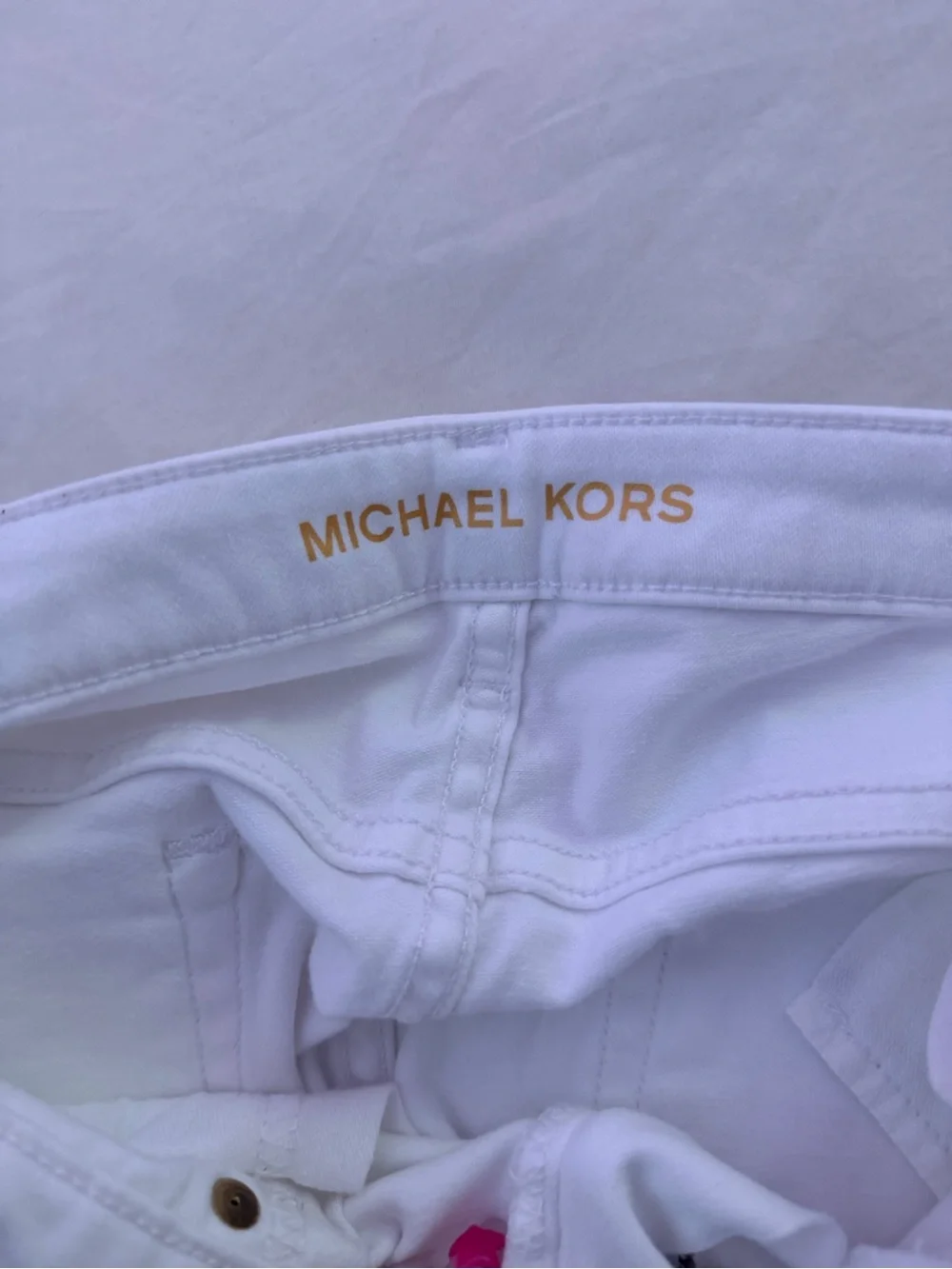 Michael Kors White Women's Cropped Flared Jeans